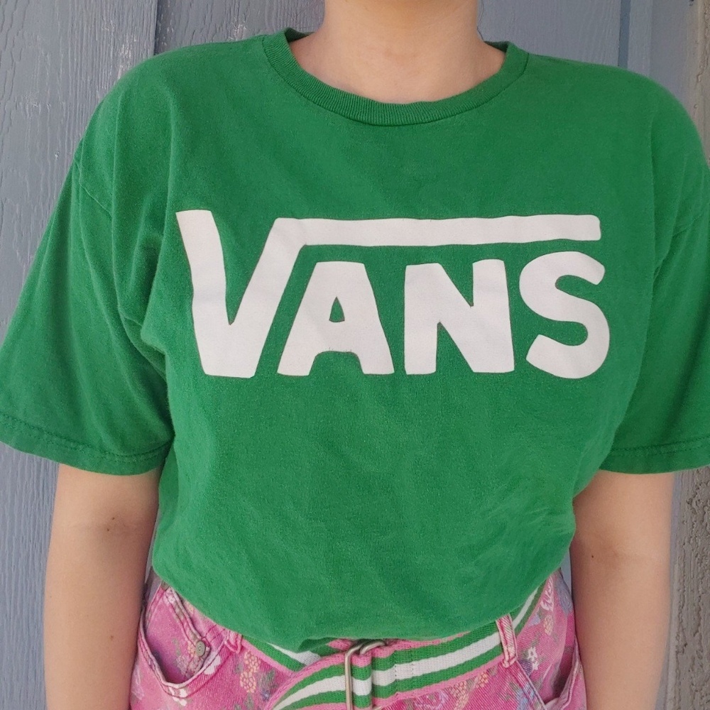 Green vans tee